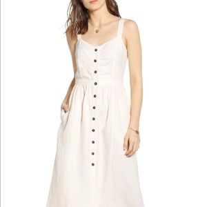 100% Linen Midi Dress